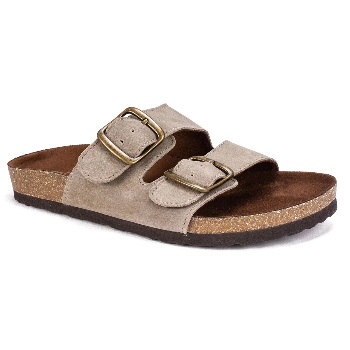 Womens White Mountain Helga Suede Slide Sandals