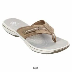 Womens Clarks® Cloudsteppers™ Brinkley Jazz Flip Flop Sandals -BEARPAW® Store 8623959a 10e5 44cb 8824 784a2d0f876b