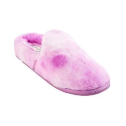 Womens Jessica Simpson Plush Smoking Scuff Slippers - Purple