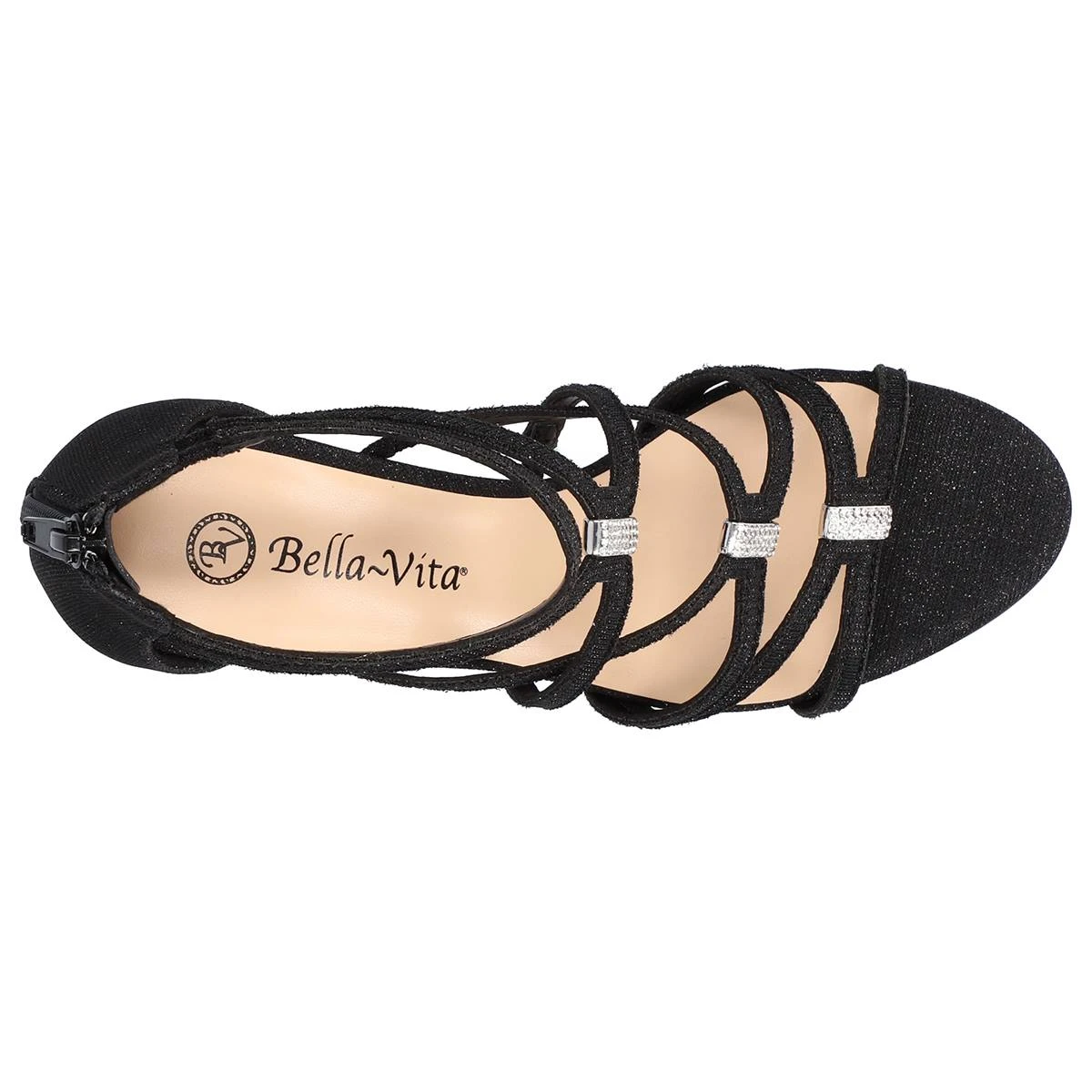 Womens Bella Vita Karlette Glitter Dress Sandals - Image 5