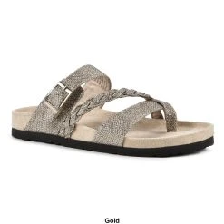Womens White Mountain Hazy Glitter Footbed Sandals -BEARPAW® Store 90b9eb63 acca 42e4 aed9 e886871ec4e5