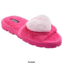 Womens Kensie Faux Fur Slide Slippers With Heart -BEARPAW® Store 927d9efa d41d 48a4 a65e 25ac28a75fad