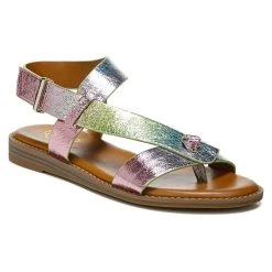 Womens Franco Sarto L-Glenni2 Iridescent Slingback Sandals