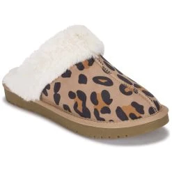 Womens BareTraps® Teegan Leopard Clog Slippers