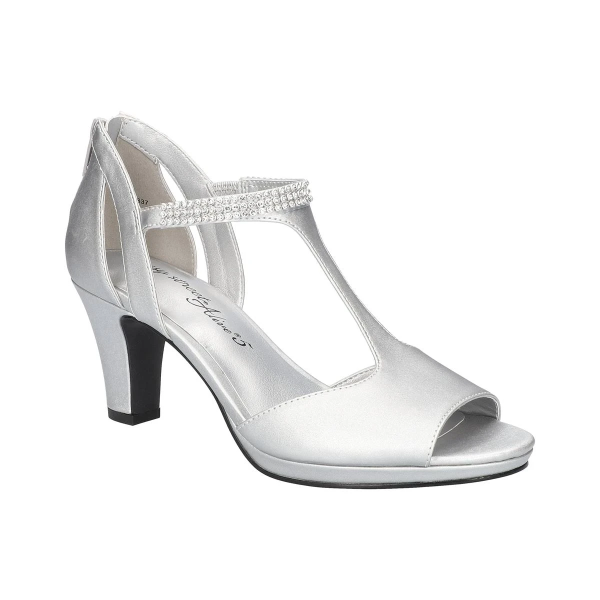 Womens Easy Street Flash Satin Dress Sandals