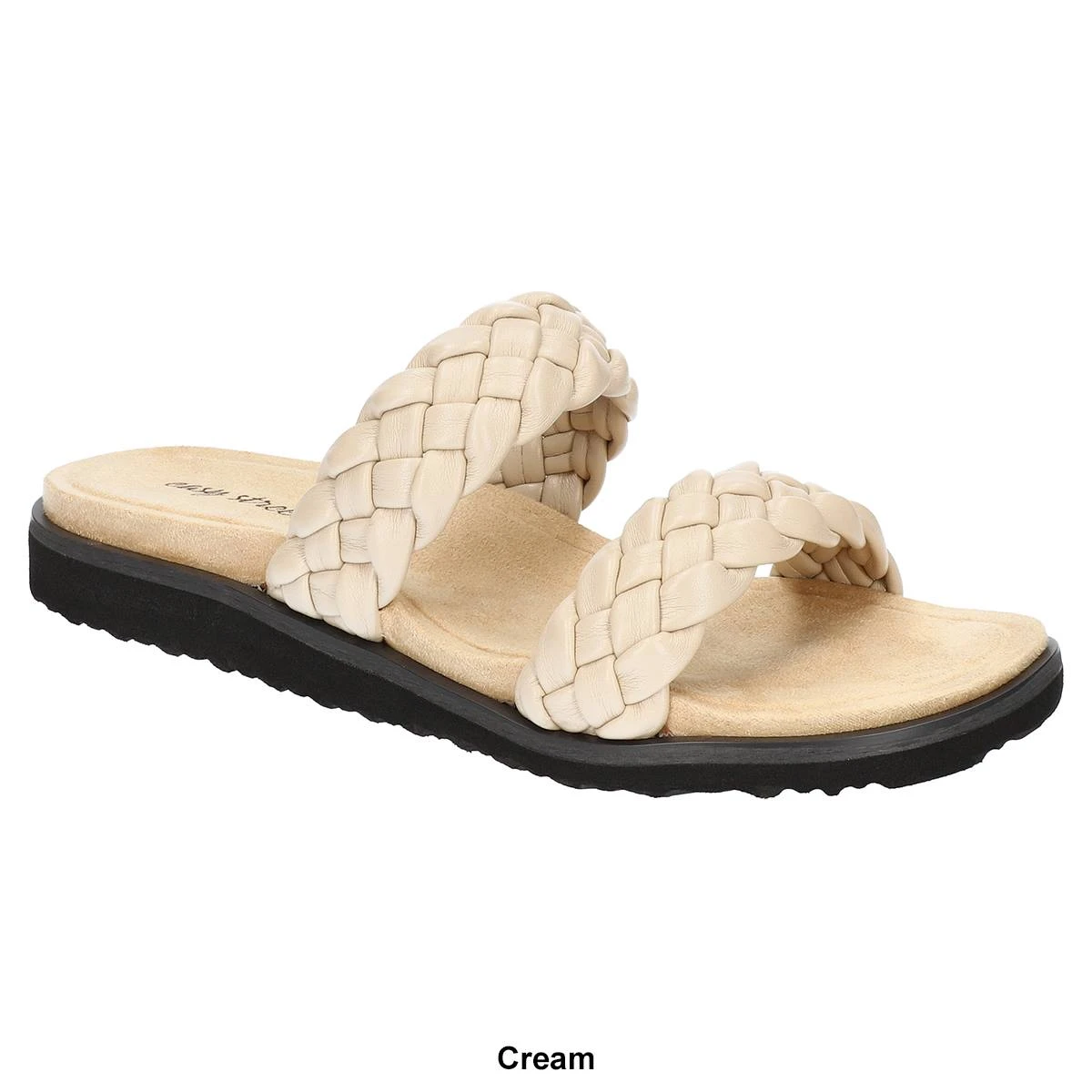 Womens Easy Street Susi Woven Solid Slide Sandals - Image 9