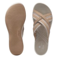 Womens Clarks® Cloudsteppers™ Mira Isle Slide On Sandals 5 Womens Clarks® Cloudsteppers™ Mira Isle Slide On Sandals -BEARPAW® Store a4b9e4c7 f513 4f23 8372 5f1bc818de7d