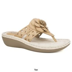 Womens Cliffs By White Mountain Cynthia Flip Flop Sandals -BEARPAW® Store a60f5783 0b19 4806 9125 e065efaf64eb