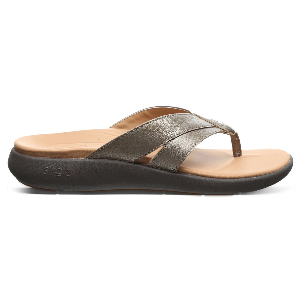 Womens Strole Bliss Solid Flip Flops Sandals - Image 2