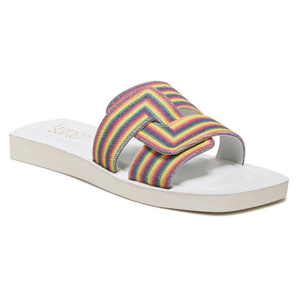 Womens Franco Sarto L-Caprisld2 Rainbow Slide Sandals