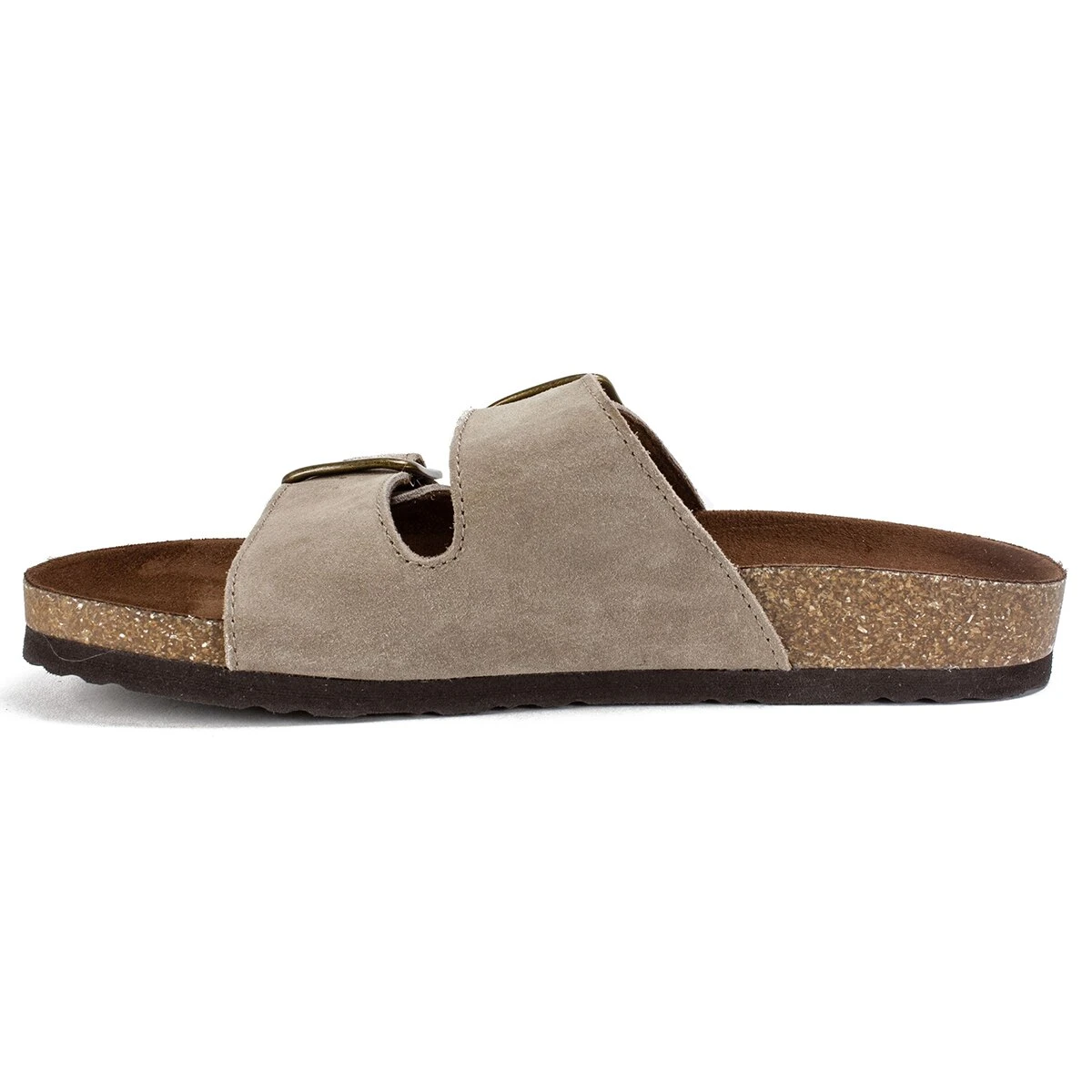 Womens White Mountain Helga Suede Slide Sandals - Image 2