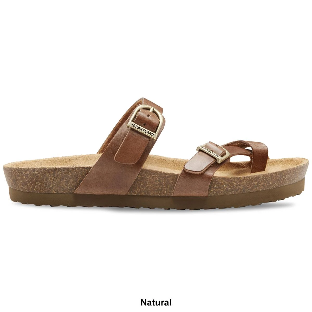 Womens Eastland Tiogo Leather Slide Sandals - Image 2