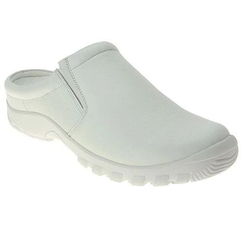 Work Shoes Mens Spring Step Blaine Work Clogs - White