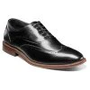 Dress Shoes Mens Stacy Adams Macarthur Wingtip Oxfords - Black Smooth