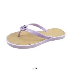 Womens Ashley Blue Iris Rhinestone Flower Jelly Flip Flop Sandals -BEARPAW® Store bb87bf95 86e8 47b5 a099 a44ccee0cf8a