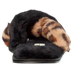 Womens Jessica Simpson Plush Cross Slide Leopard Print Slippers -BEARPAW® Store bd769fb6 c50d 44c8 97ad 83d16c45f149