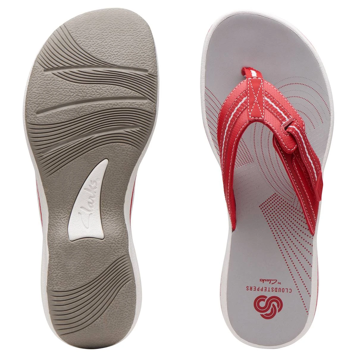 Womens Clarks® Cloudsteppers™ Brinkley Jazz Flip Flops Sandals - Image 6