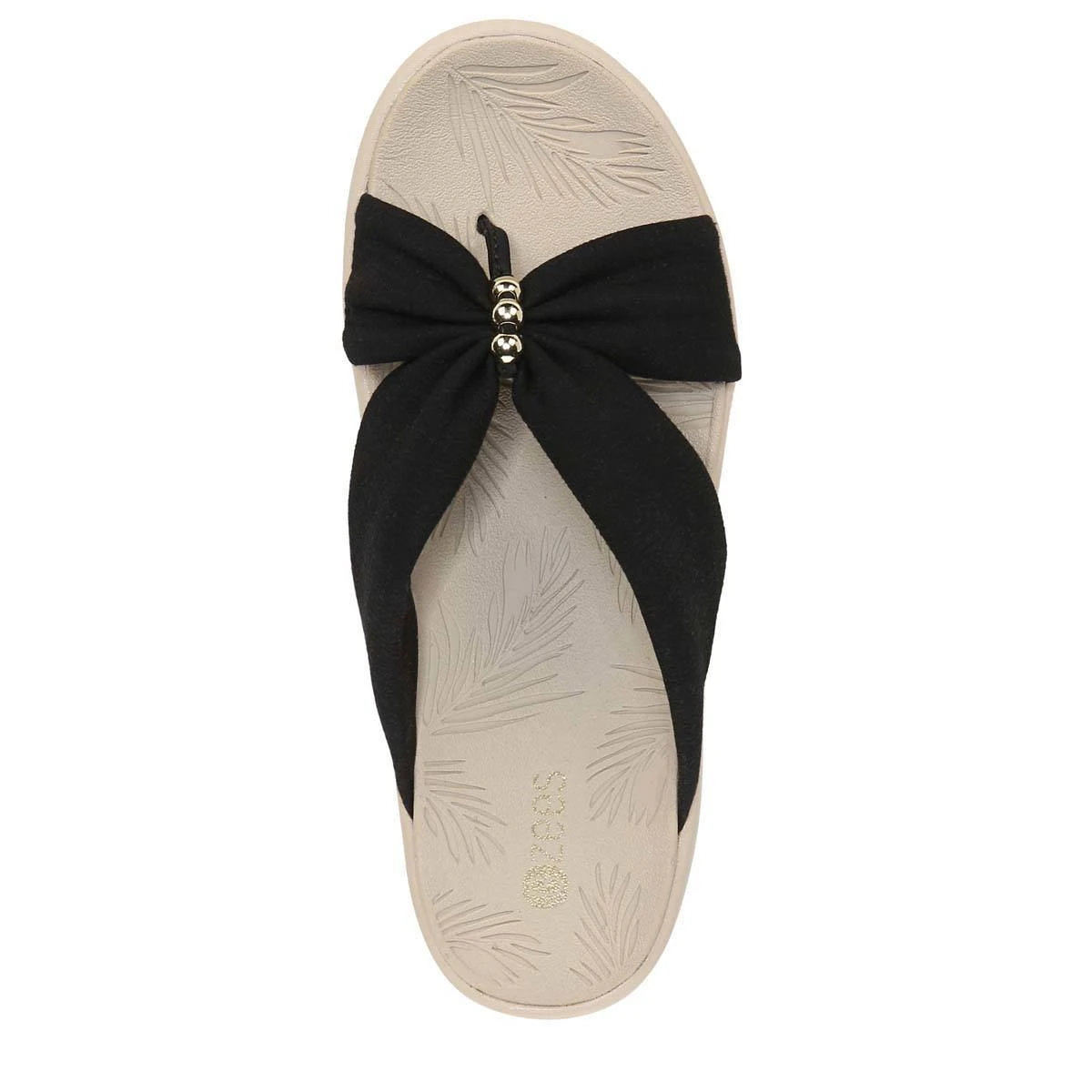 Womens BZees Promise Solid Thong Sandals - Image 5