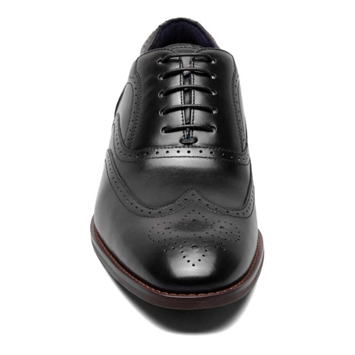 Dress Shoes Mens Stacy Adams Kaine Wingtip Oxfords - Black - Image 6