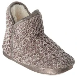 Womens Capelli New York Chenille Knit Boot Slippers