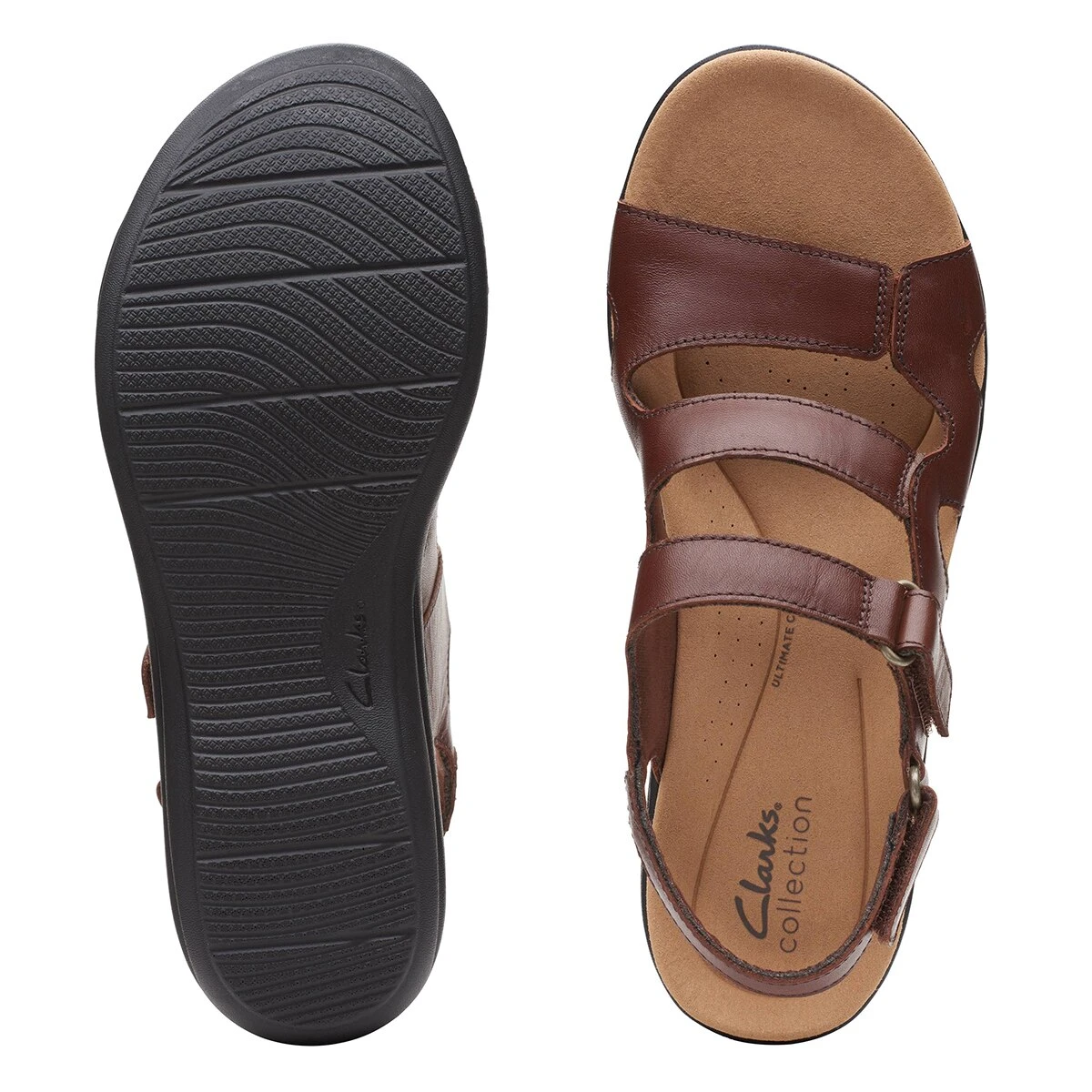 Womens Clarks® Collections Laurieann Leather Strappy Sandals - Image 4