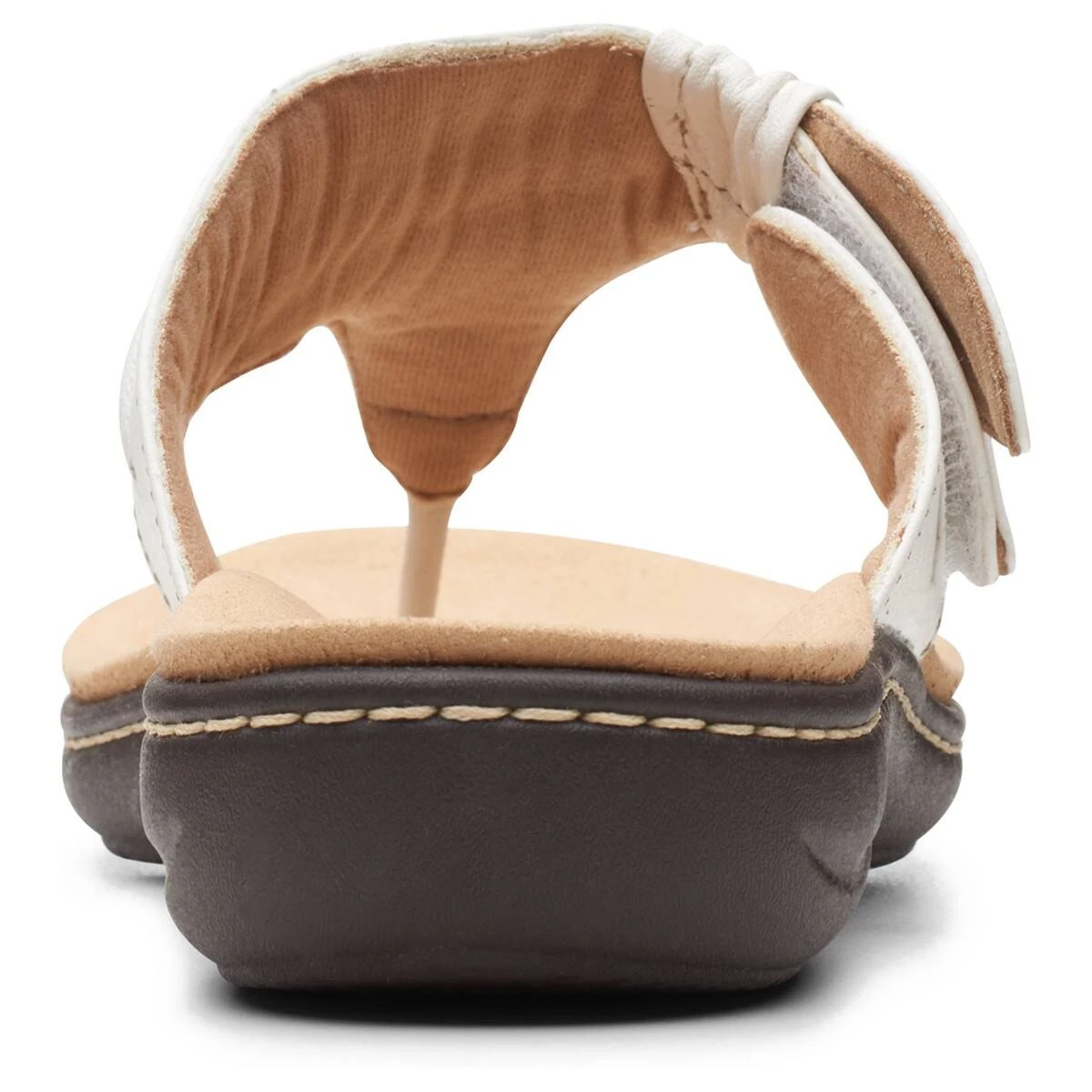 Sandals Womens Clarks® Collections Laurieann Rae Leather Flip Flops - Image 3