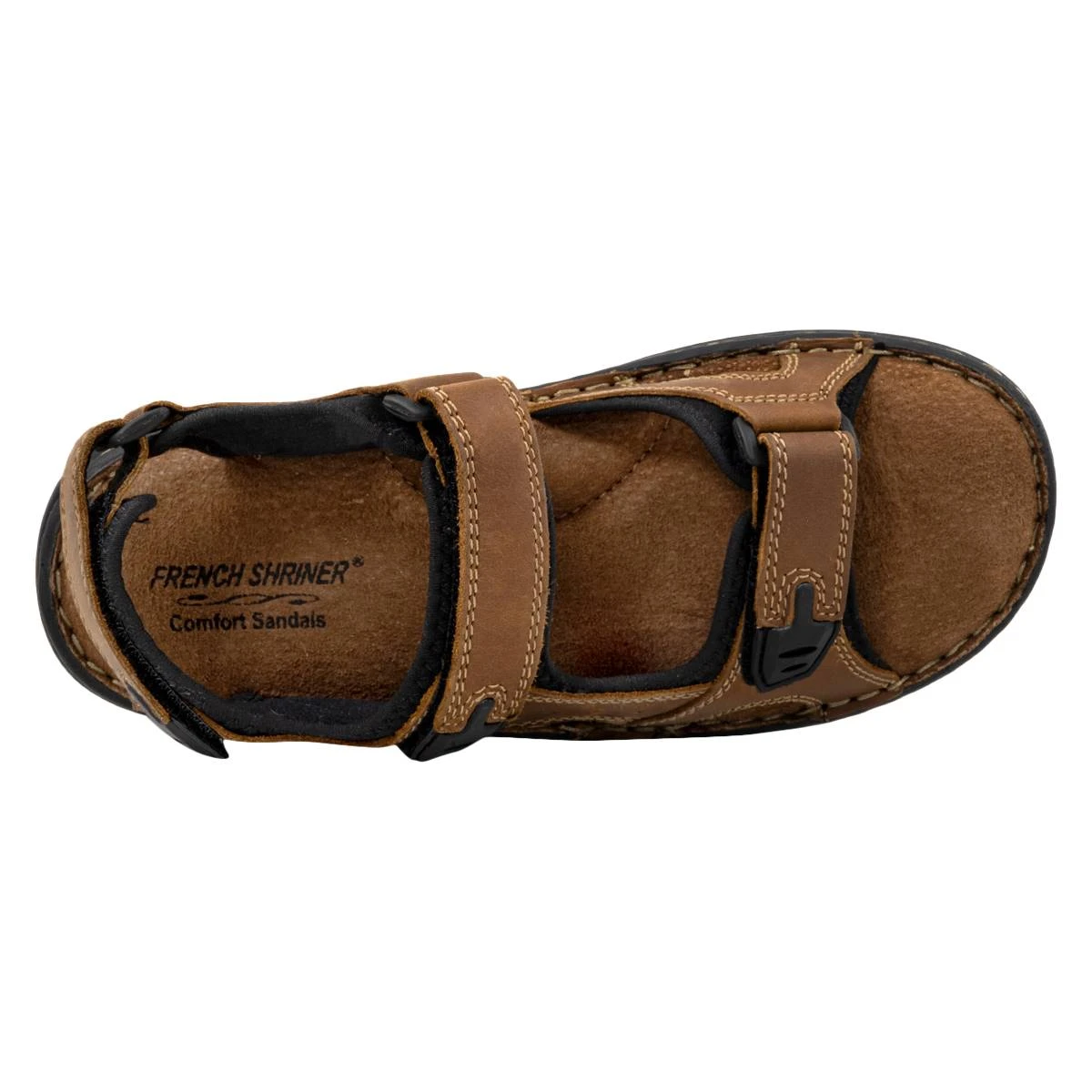 Mens French Shriner Madrid Open-Toe Sandals - Image 4