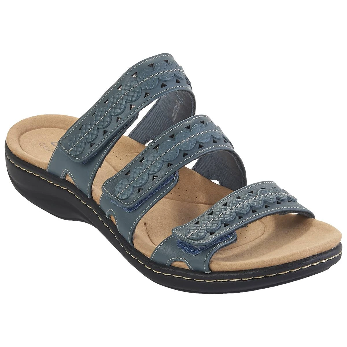 Womens Clarks® Laurieann Cove Strappy Slide Sandals