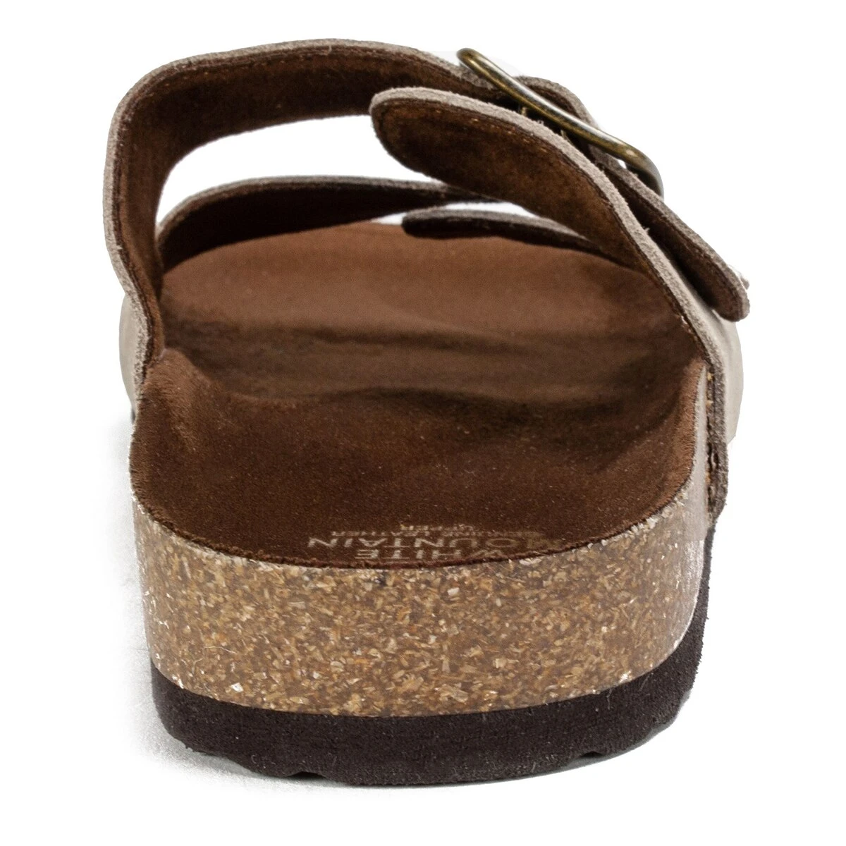 Womens White Mountain Helga Suede Slide Sandals - Image 3