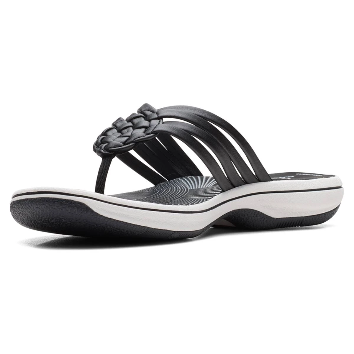 Sandals Womens Clarks® Cloudsteppers™ Breeze Coral Flip Flops - Image 5