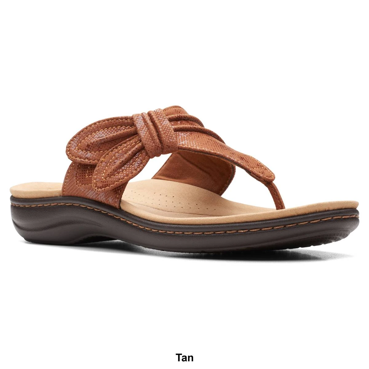 Womens Clarks® Collections Laurieann Rae Flip Flops Sandals - Image 9