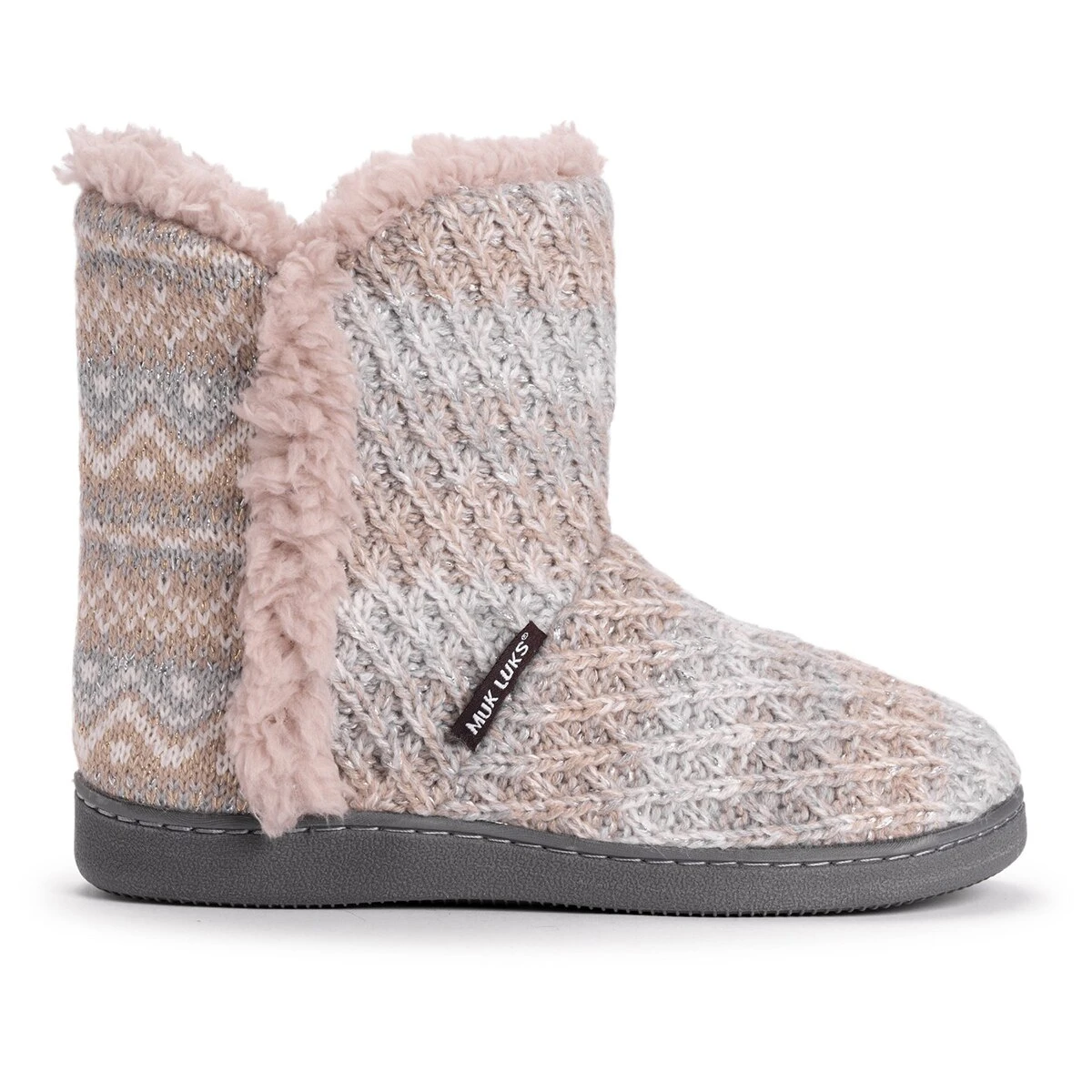 Womens MUK LUKS® Cheyenne Lug Bootie Slippers - Image 2