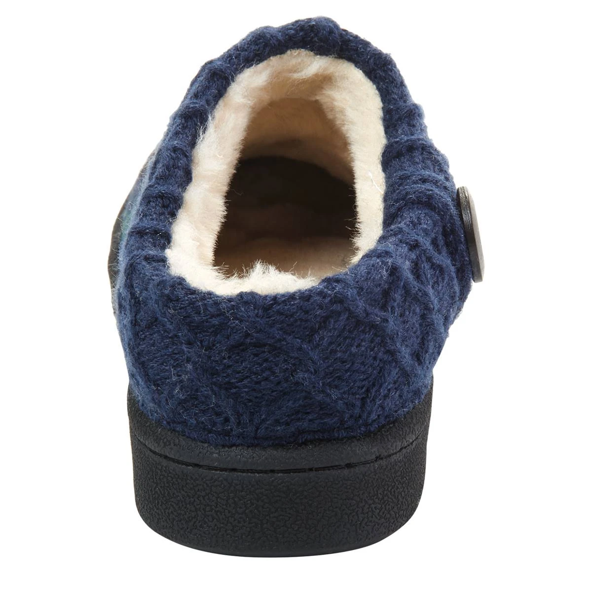 Womens Clarks® Nikki Plaid Scuff Slippers - Image 3