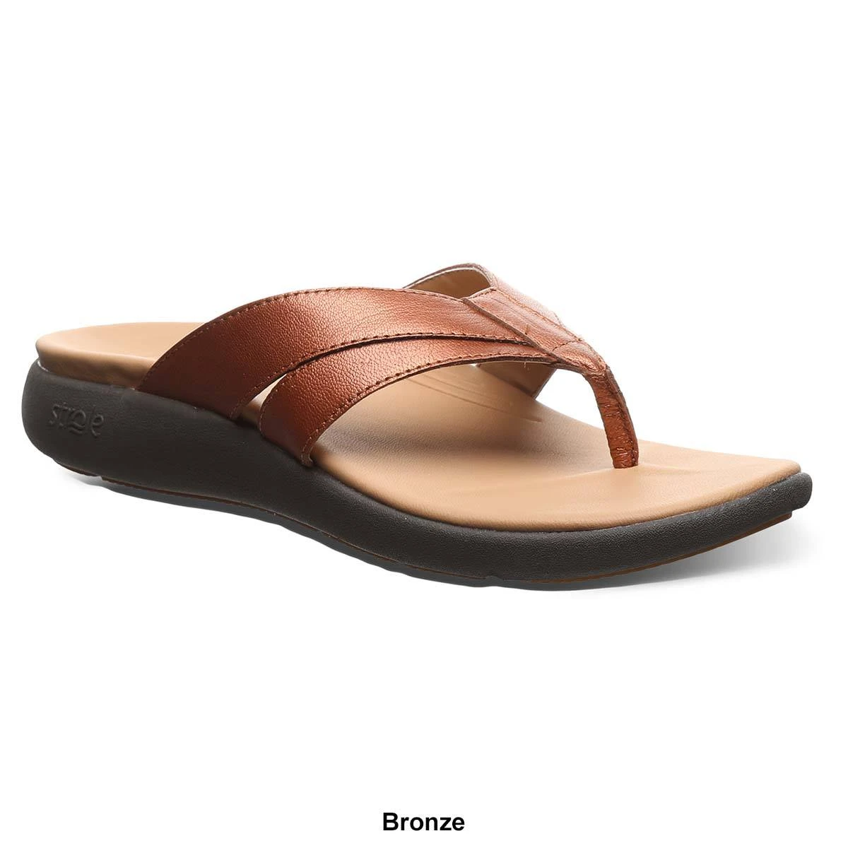Womens Strole Bliss Solid Flip Flops Sandals - Image 7