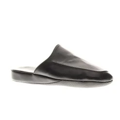 Mens Spring Step Nigel Slippers - Black