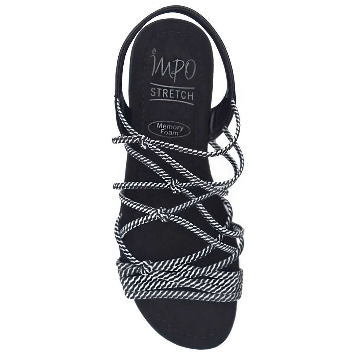 Womens Impo Belma Stretch Striped Sandals - Image 4