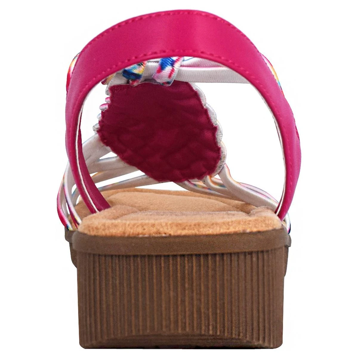 Womens Impo Rosette Stretch Strappy Colorful Sandals - Image 3