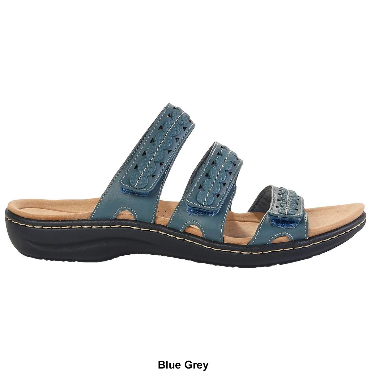 Womens Clarks® Laurieann Cove Strappy Slide Sandals - Image 2